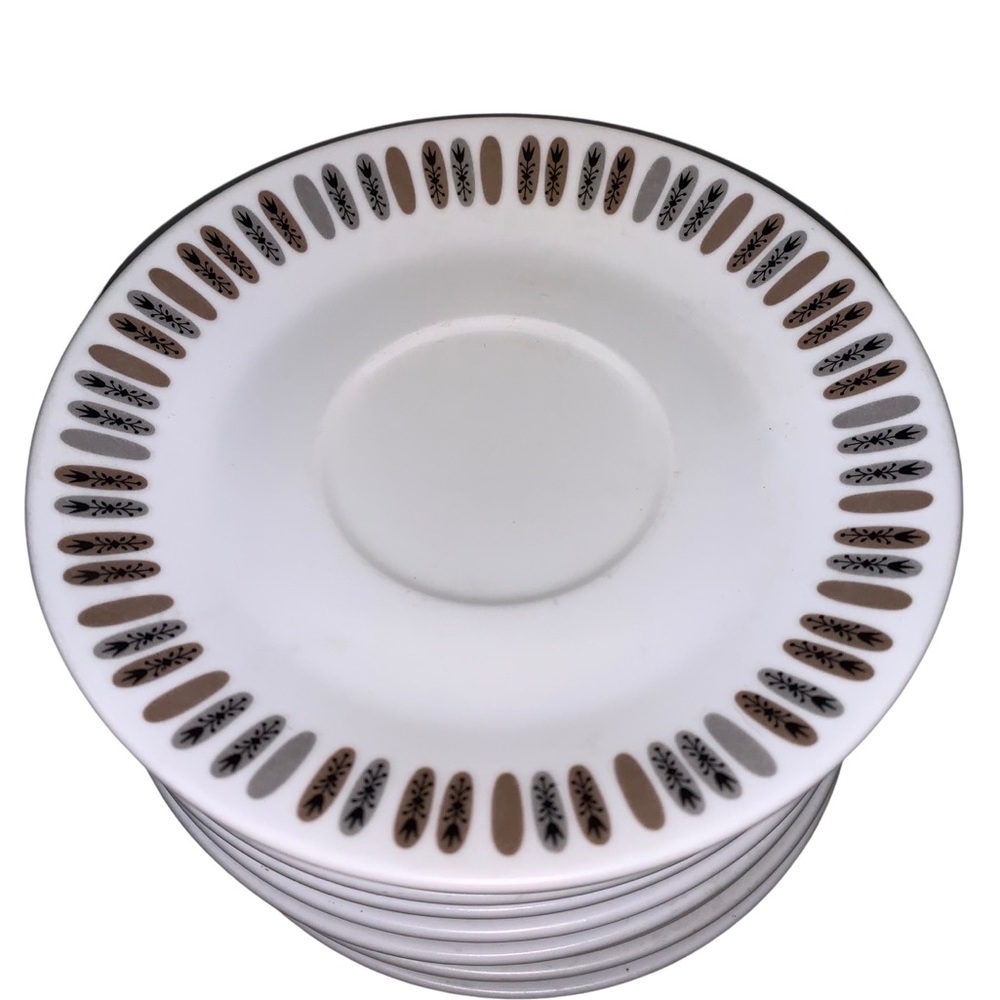 Set of 11 VTG 60s/70s Noritake Saucers PROGRESSIONS CHINA Japan MCM Mid Century